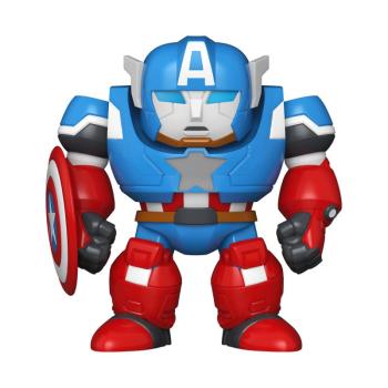 Bitty POP! Bots Figur MARVEL What if...? Captainm America Mech with Captain America 11,7 cm
