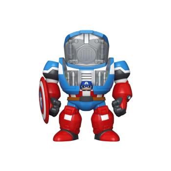 Bitty POP! Bots Figur MARVEL What if...? Captainm America Mech with Captain America 11,7 cm