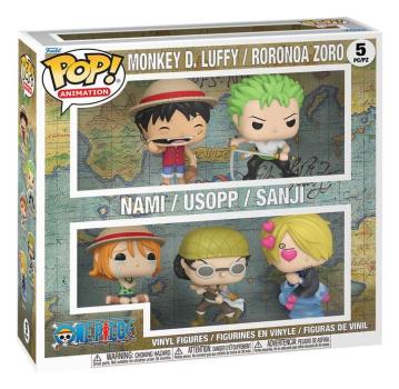 FUNKO POP! Vinyl Figur Animation One Piece Monkey D Luffy Roronoa Zoro Nami Usopp Sanji 5er Pack