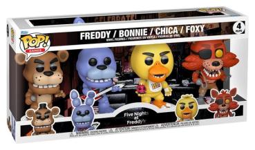 FUNKO POP! Vinyl Figur Games Freddy Bonnie Chica Foxy 4er Pack