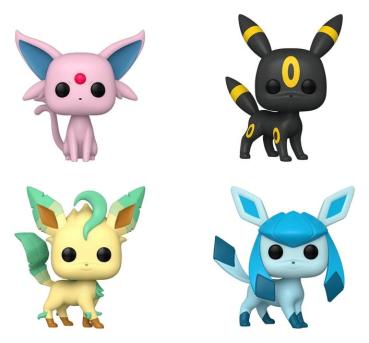 FUNKO POP! Vinyl Figur Games Espeon Psiana Umbreon Nachtara Leafeon Folipurba Glaceeon Glaziola 4er Pack