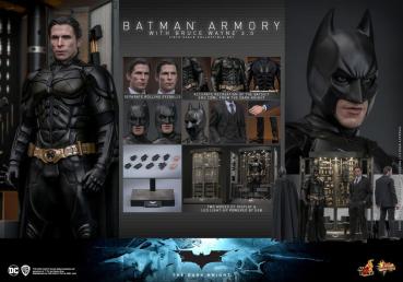 The Dark Knight Movie Masterpiece Actionfigur & Diorama 1/6 Batman Armory with Bruce Wayne (2.0) 30 cm