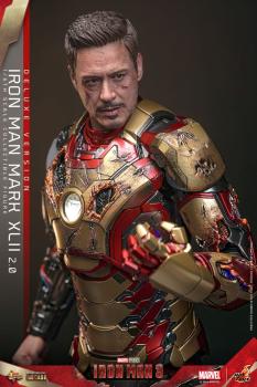 Iron Man 3 Movie Masterpiece Diecast Actionfigur 1/6 Iron Man Mark XLII (2.0) Deluxe 32 cm
