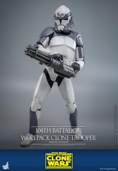 Star Wars The Clone Wars Actionfigur 1/6 104th Battalion Wolfpack Clone Trooper Deluxe Version 30 cmStar Wars The Clone Wars Actionfigur 1/6 104th Battalion Wolfpack Clone Trooper Deluxe Version 30 cm