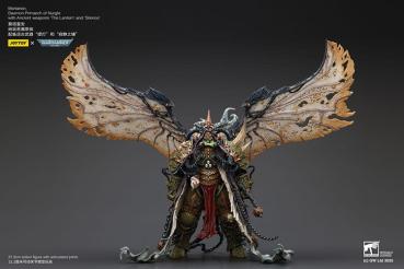 Warhammer 40k Actionfigur 1/18 Mortarion Daemon Primarch of Nurgle with Ancient weapons The Lantern and Silence 21 cm