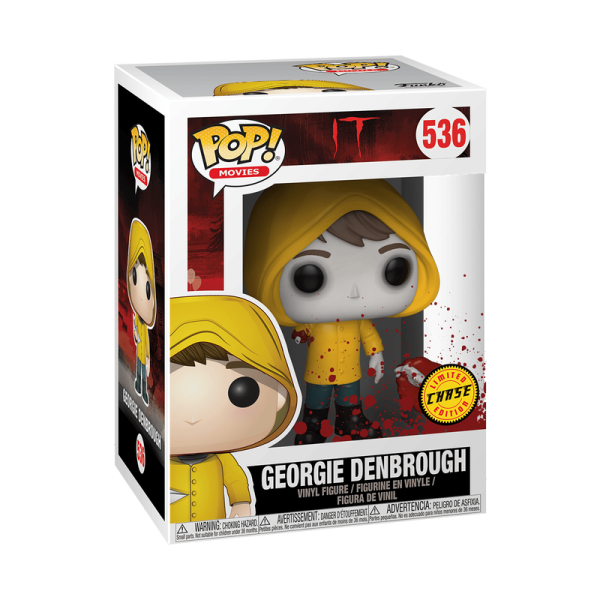FUNKO POP! Vinyl Figur Movie IT Es Georgie Denbrough 536 Chance of Chase