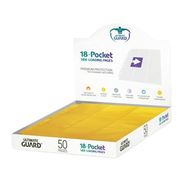 Ultimate Guard 18-Pocket Pages 9er Side-Loading Gelb