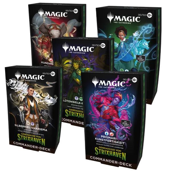 Magic: The Gathering | Geheimnisse von Strixhaven | Commander Deck Bundle (DE)