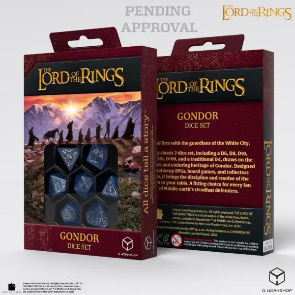 Q Workshop | Gondor | The Lord Of The Rings Dice Set
