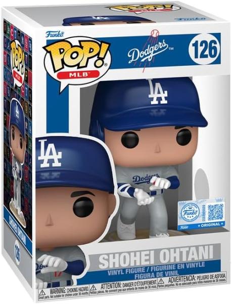 FUNKO POP! Vinyl Figur Sports MLB Los Angeles Dodgers Shohei Ohtani 126 Special