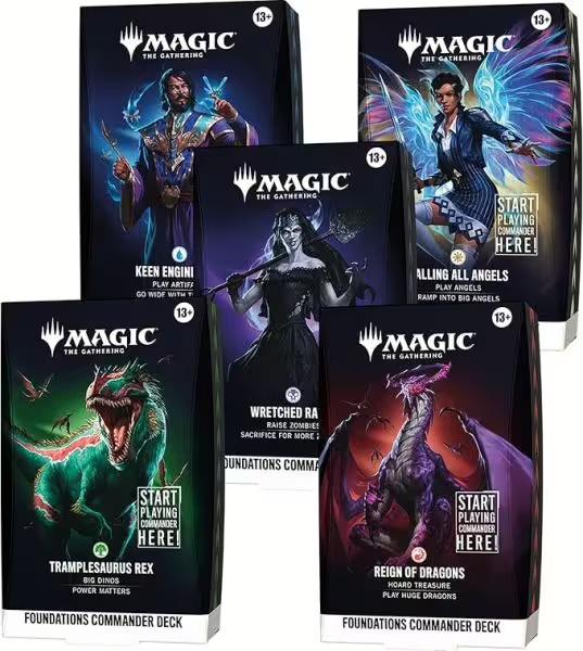 Magic: The Gathering | Grundstein | Commander Deck Bundle - Alle 5 Decks [DE]