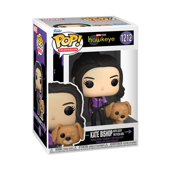 FUNKO POP! - MARVEL - Hawkeye Kate Bishop with Lucky The Pizza Dog #1212