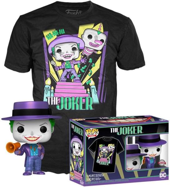 FUNKO POP! - DC Comics The Joker Batman 1989 403  mit Tee T-​Shirt