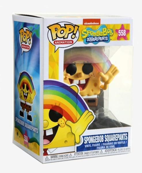 FUNKO POP! Vinyl Figur Animation Spongebob Sqarepants Schwammkopf Rainbow 558