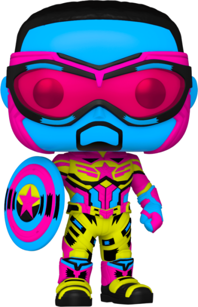 FUNKO POP! - MARVEL - Blacklight Captain Falcon # Special Edition