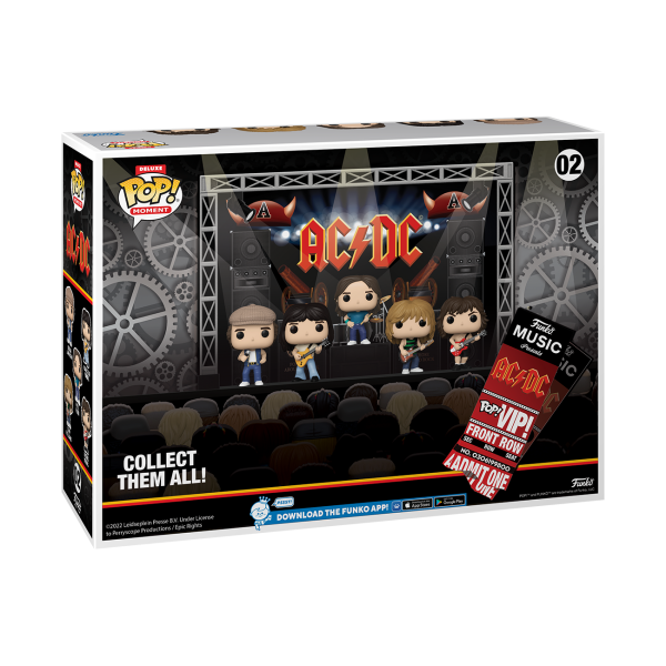 FUNKO POP! - Music - ACDC IN Concert Thunderstruck Stage Brian Johnson Malcolm Young Phill Rudd Cliff Williams Angus Young #02