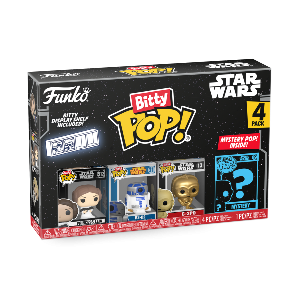 FUNKO Bitty POP - Star Wars Leia #4er Pack