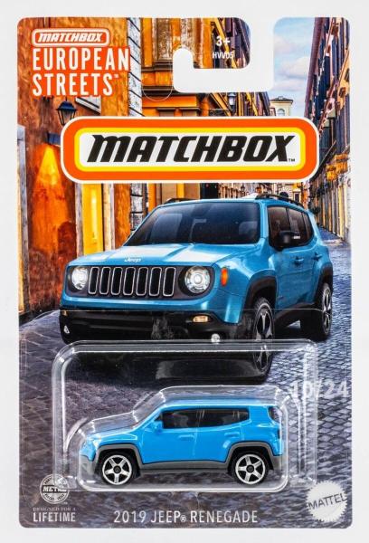 Matchbox European Streets 2019 Jeep Renegade 10/24