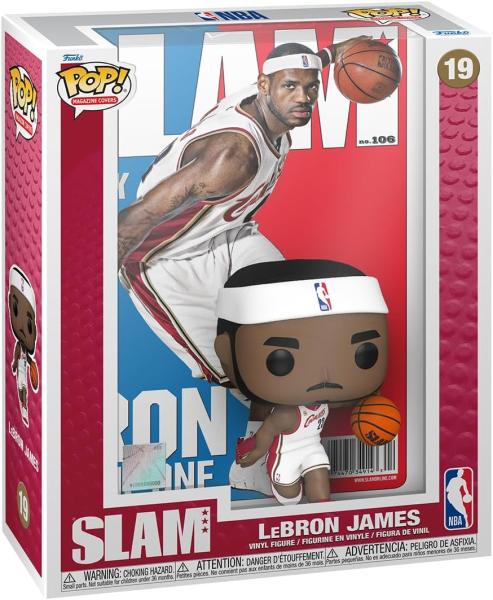 FUNKO POP! Vinyl Figur Slam Cover Sports Basketball NBA Cleveland Cavaliers Lebron James 19