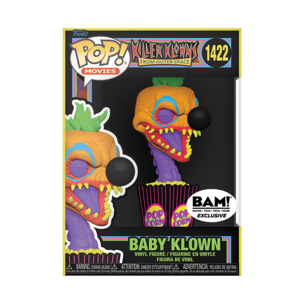 FUNKO POP! Vinyl Figur Movie Space Invaders Killer Klowns From Outer Space Baby Klown Black Light 1422 Special