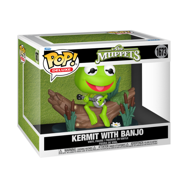 FUNKO POP! Vinyl Figur Deluxe  Disney The Muppets Kermit with Banjo 1673