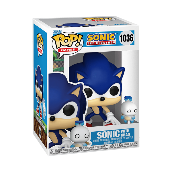 FUNKO POP! Vinyl Figur Games Sonic the Hedgehog Sonic with Chao 1036