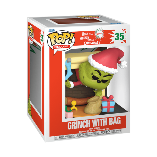 FUNKO POP! Vinyl Figur Deluxe The Grinch Grinch with Bag 35