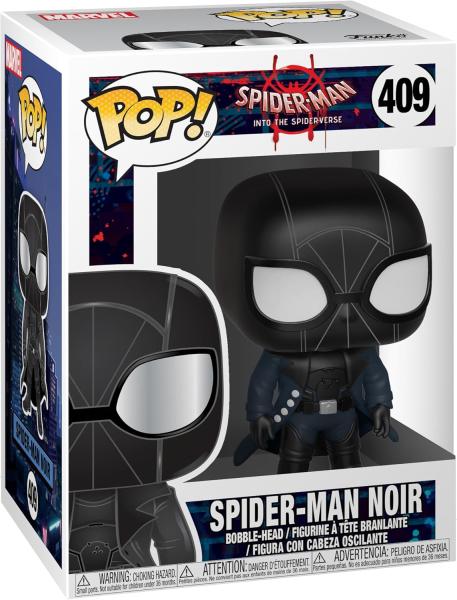 FUNKO-POP--Vinyl-Figur-MARVEL-Spider-Man-Into-Spiderverse-Spider-Man-Noir-409