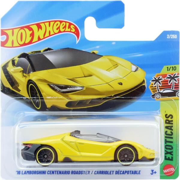 Hot Wheels Exoticcars 16 Lamborghini Centenario Roadster 1/10