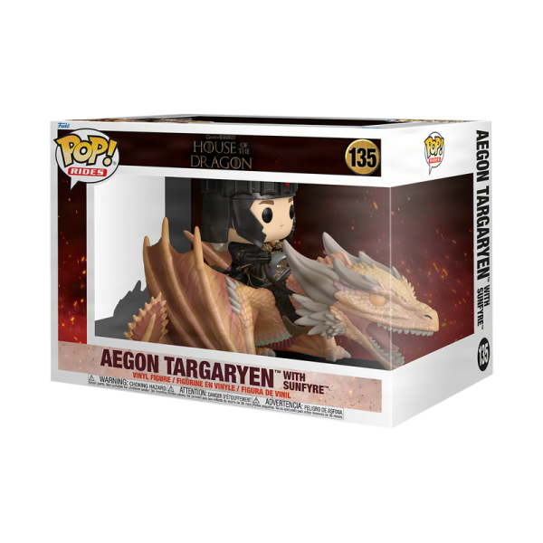 FUNKO POP! - Television  -  House of the Dragon Aegon Targaryen with Sunfyre  #135