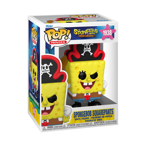 FUNKO POP! Vinyl Figur Animation The Spongebob Movie Spongebob Squarepants Pirate 1938