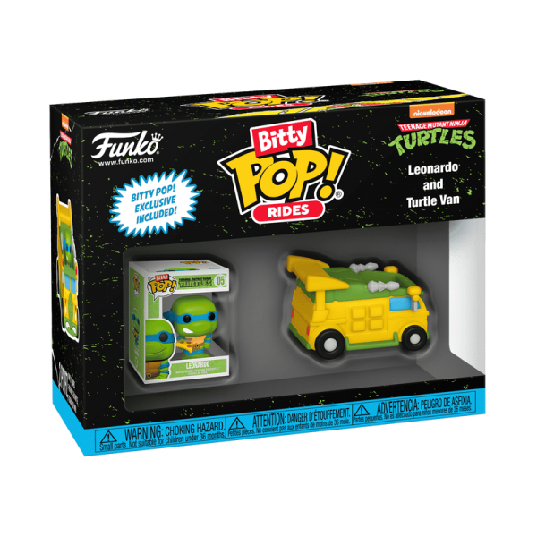 Teenage Mutant Ninja Turtle  Bitty POP! Ride Vinyl Figur Leonardo with Turtle Van
