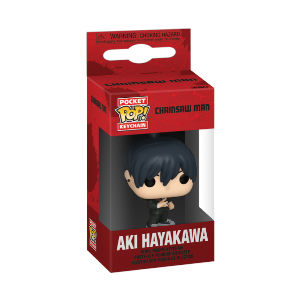 Funko POP Pocket Keychain Schlüsselanhänger Vinyl - Chainsaw Man Aki Hayakawa - 4cm