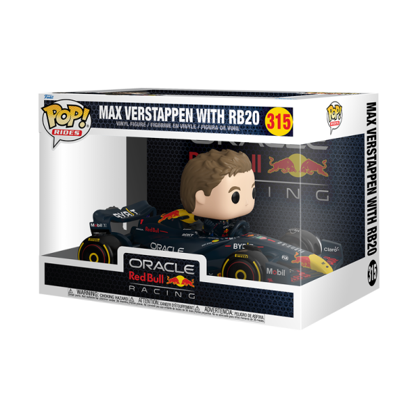 FUNKO POP! Vinyl Figur Rides Sports Racing Formula 1 Red Bull Racing Max Verstappen with RB20 315