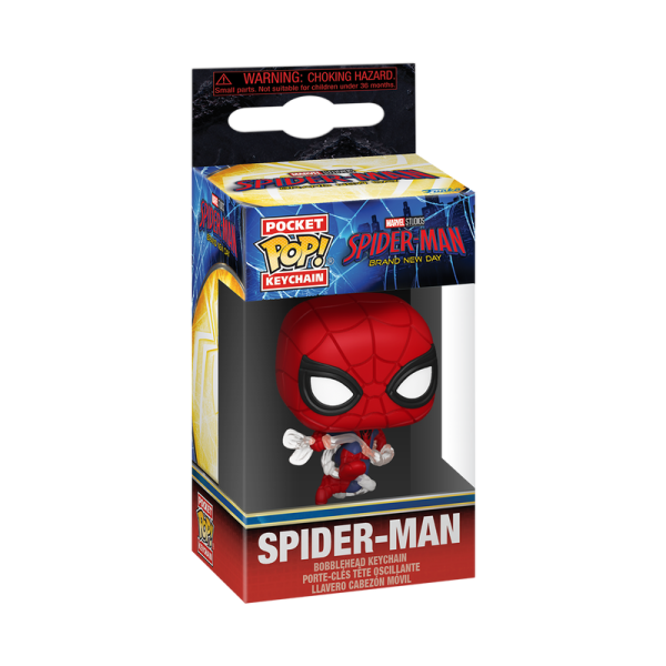 FUNKO POP! Vinyl Schlüsselanhänger MARVEL Spider-Man Brand New Day Spider-Man 4cm