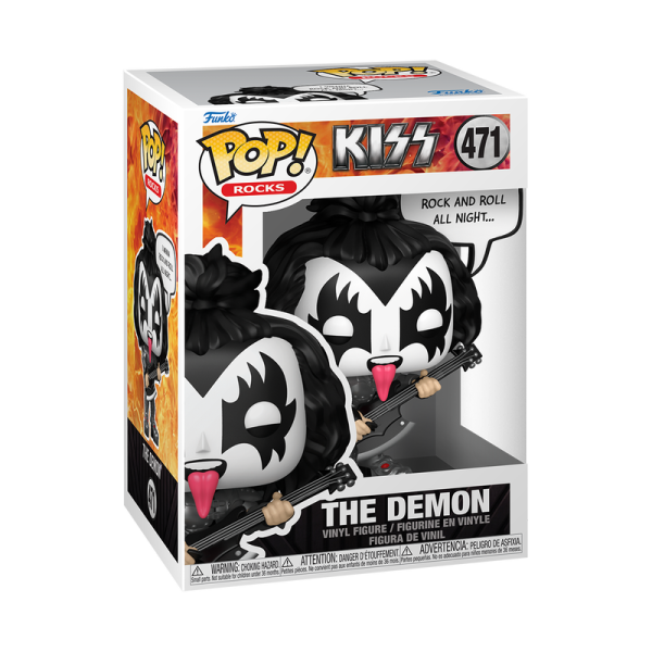 FUNKO POP!  Vinyl Figur Music Rocks Kiss The Demon RundR All Night 471