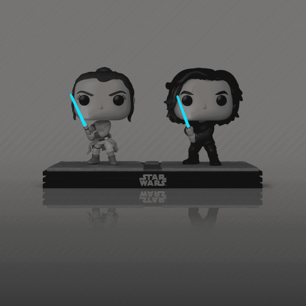FUNKO POP! Moment Vinyl Figur Star Wars Rey und Kylo Ren 758 Special