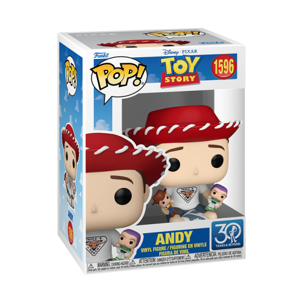 FUNKO POP! Disney Vinyl Figur Toy Story 30th Anniversary Andy 1596