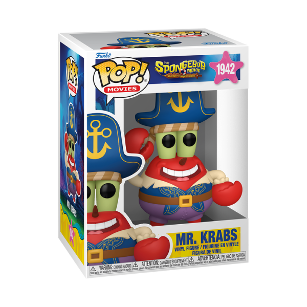 FUNKO POP! Vinyl Figur Animation The Spongebob Movie Mr Krabs Pirate 1942