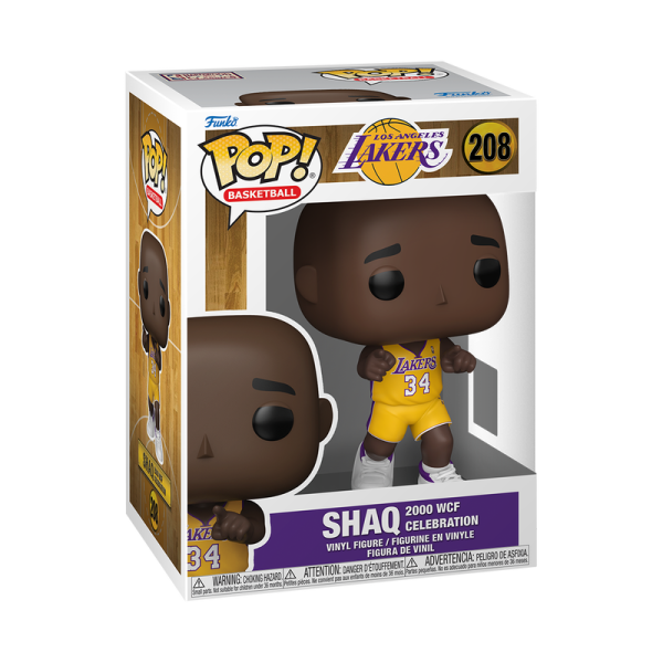 FUNKO POP! Sports Basketball NBA Vinyl Figur Lakers Shaq (`00 WCF Celebration) 208