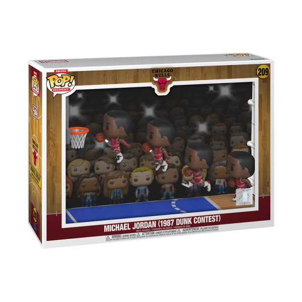 FUNKO POP! Vinyl Figur Moments Deluxe Basketball NBA Chicago Bulls Michael Jordan 1987 Dunk Contest 209