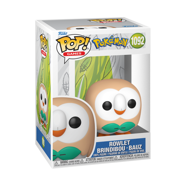 FUNKO POP!  Vinyl Figur Games Pokemon Rowlet Bauz 1092