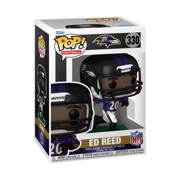 FUNKO POP! Vinyl Figur Sports Football NFL Baltimore Ravens Ed Reed 330