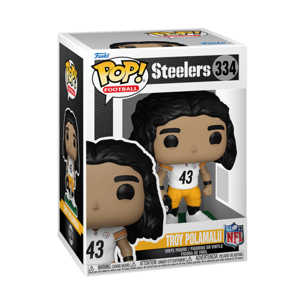 FUNKO POP! Vinyl Figur Sports Football NFL Pittsburgh Steelers Troy Polamalu 334