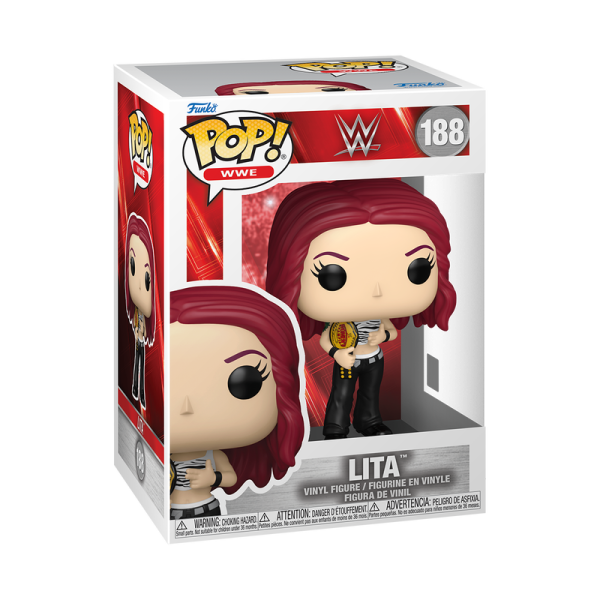 FUNKO POP! Vinyl Figur Sports Wrestling WWE LIta with Belt 188