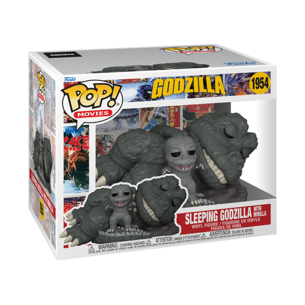 FUNKO POP! Vinyl Figur Movie Godzilla Sleeping Godzilla with Minilla 1954 15cm