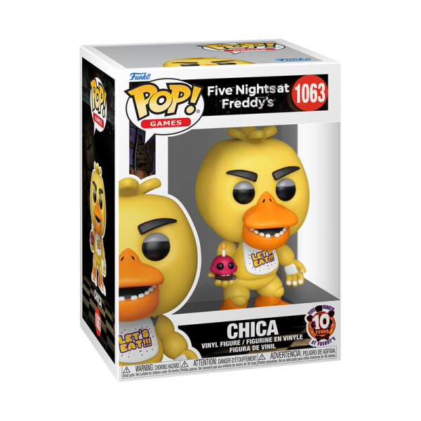 FUNKO POP! Vinyl Figur Games Five Nights at Freddys 10th Anniversary Chica 1063