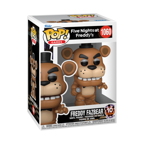 FUNKO POP! Vinyl Figur Games Five Nights at Freddys 10th Anniversary Freddy Fazbear 1060