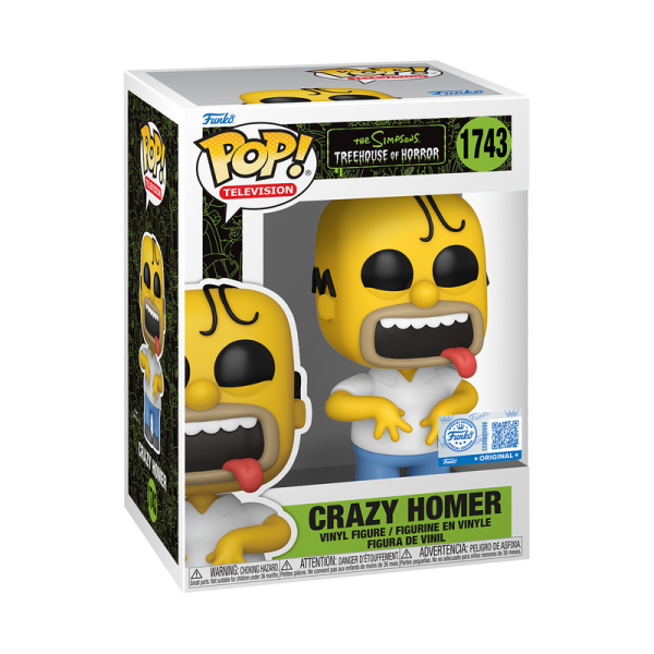 FUNKO POP! Vinyl Figur Television Treehouse of Horror  The Simpsons Crazy Homer 1743 Special