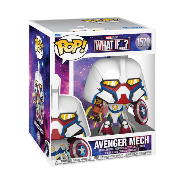 FUNKO POP! Vinyl Figur MARVEL What If...? Avenger Mech 1570 15cm